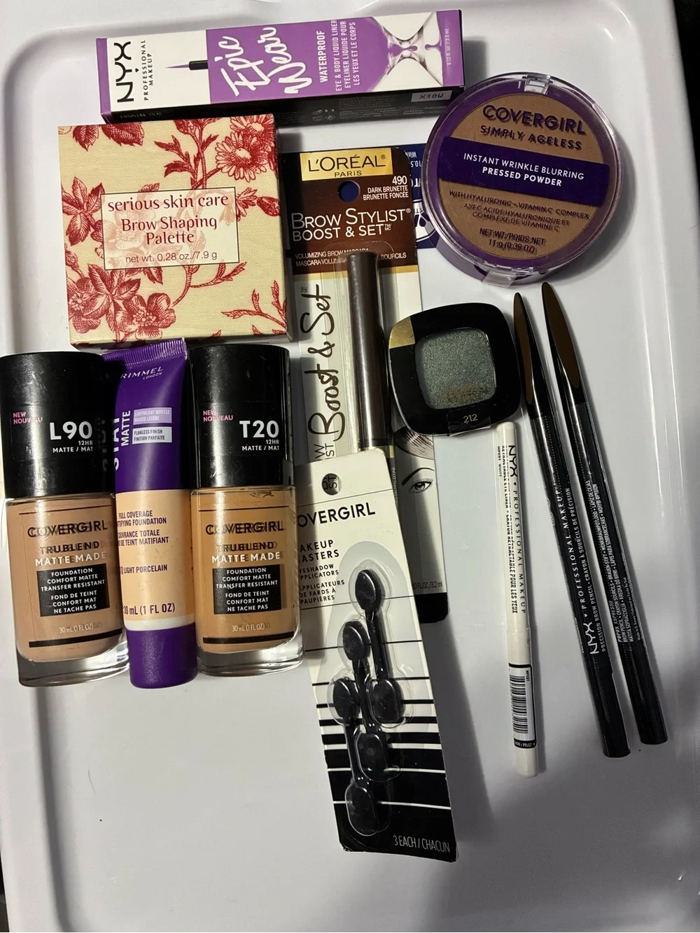 New Makeup Bundle Lot — NYX, CoverGirl, L'Oréal, Rimmel (12 Items)